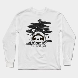 Sloth in the Space Long Sleeve T-Shirt